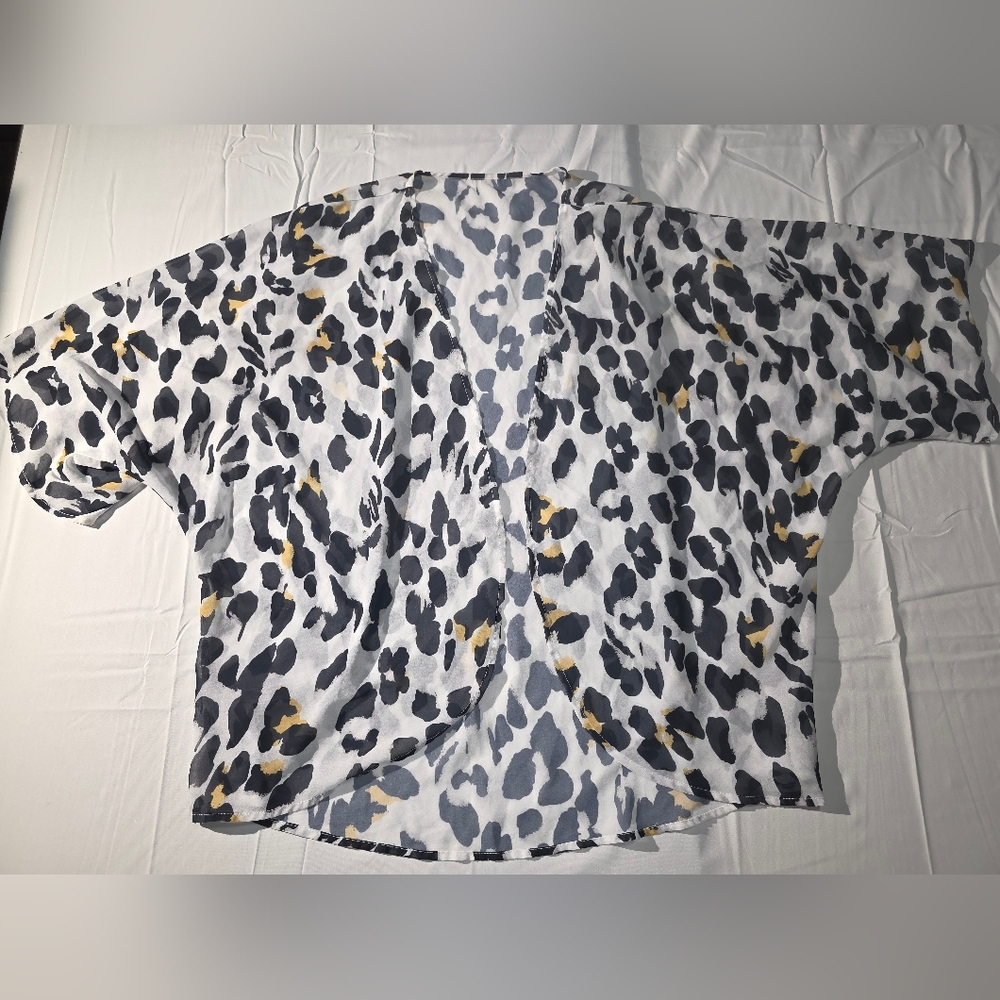 Leopard Print Lightweight Cardigan